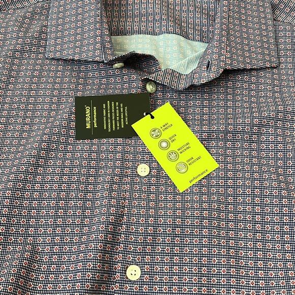 NEW $89 Murano Performance mens long sleeve shirt Stretch Quick Dry 3XB Wicking - Picture 12 of 16